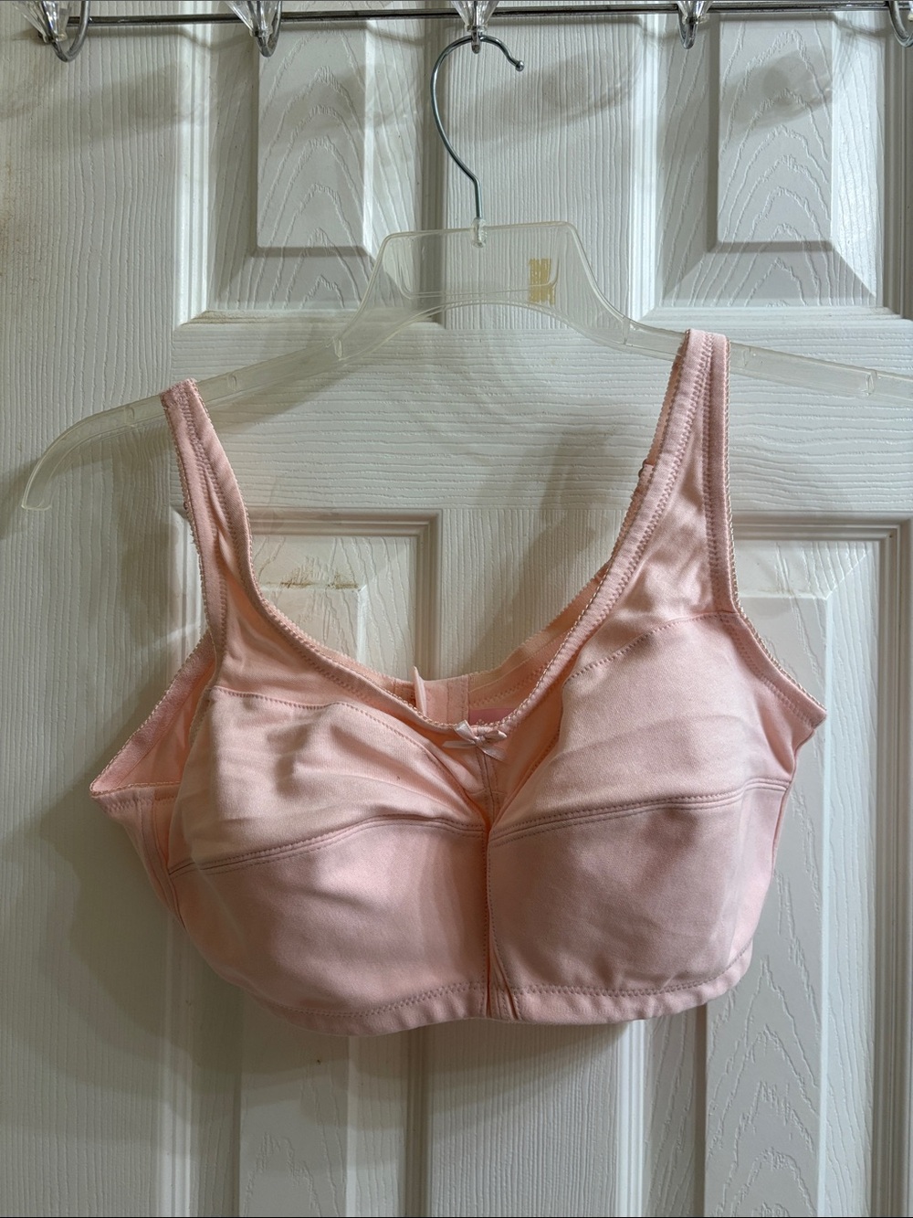 Comfort Choice 100% cotton Light Pink Seamless Support Bra - 38C. NWOT